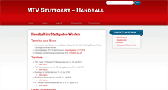 Desktop Screenshot of handball-mtv.de