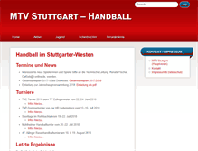 Tablet Screenshot of handball-mtv.de